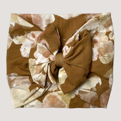 Kaiko bow headwrap, marble meadow | 44/46cm