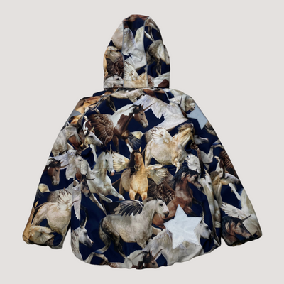 Molo cathy fur winter jacket, unicorn and pegasus | 128cm