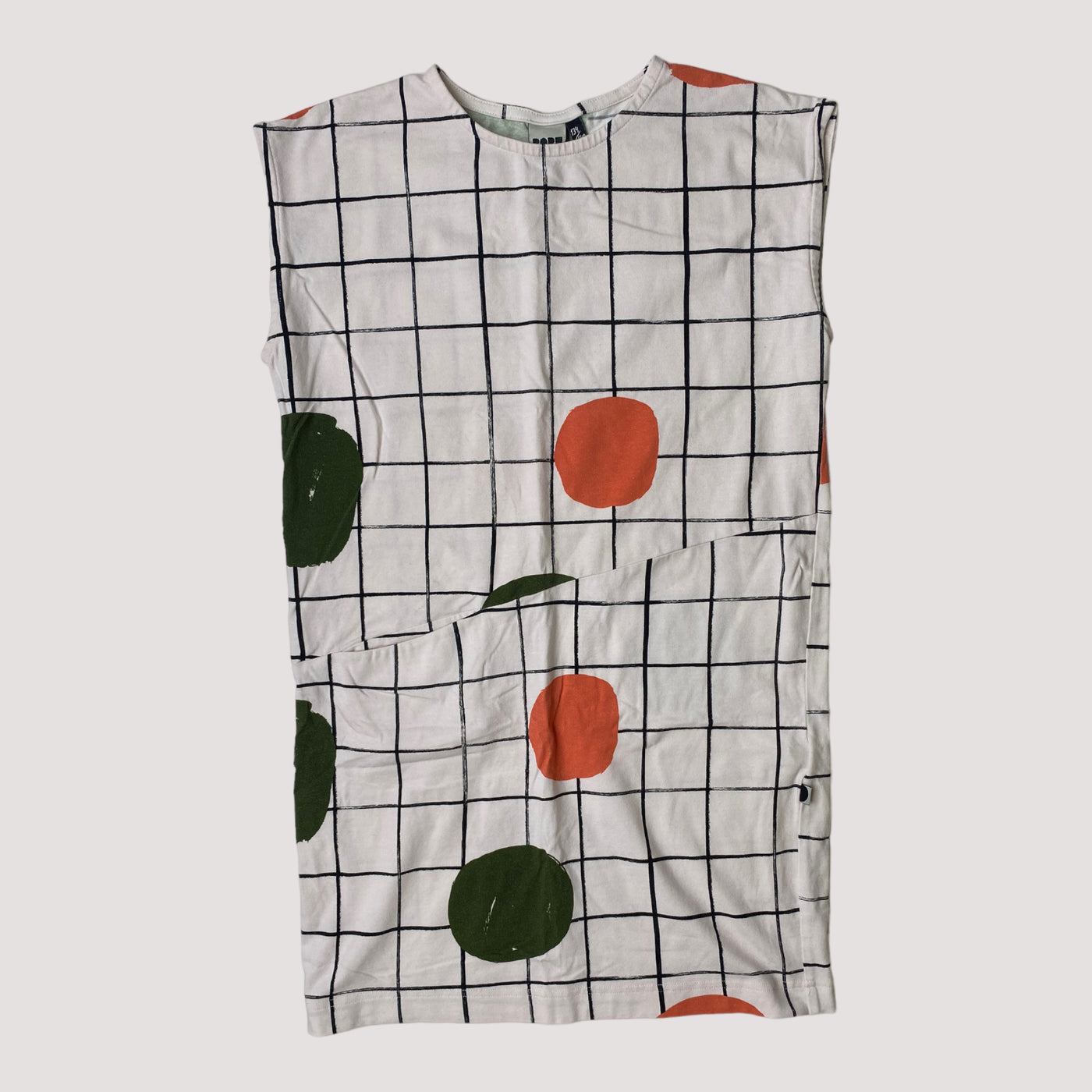 sleeveless dress, grid | 134/140cm