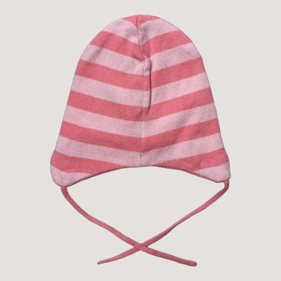 Reima cotton beanie, pink stripes | 48cm