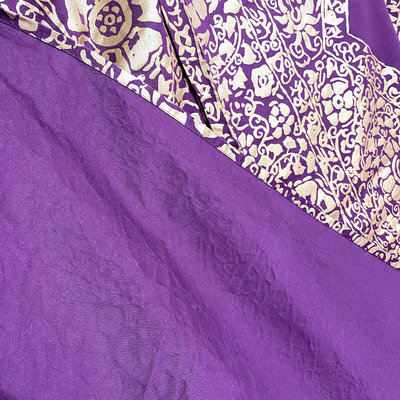 Marimekko table cloth, gold and purple | 147x217cm