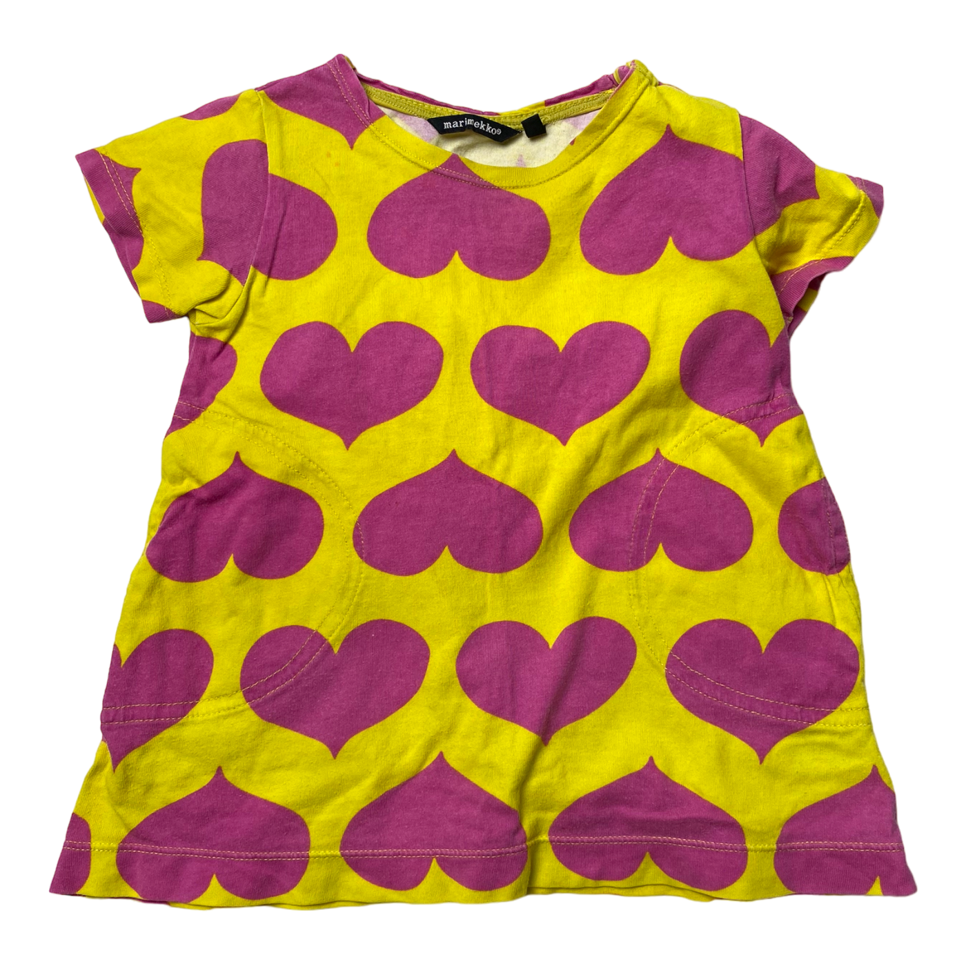 Marimekko dress, hearts | 86cm