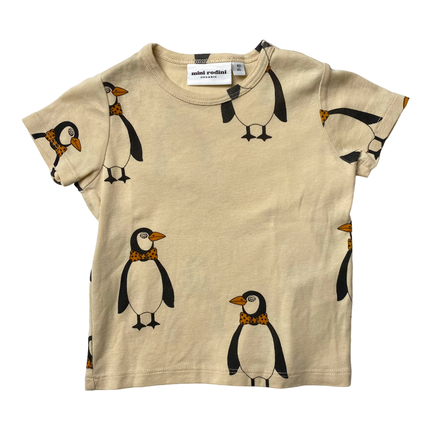 Mini Rodini t-shirt, penguin | 80/86cm