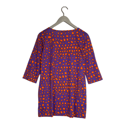 Marimekko tricot dress, orange/lavender | woman M