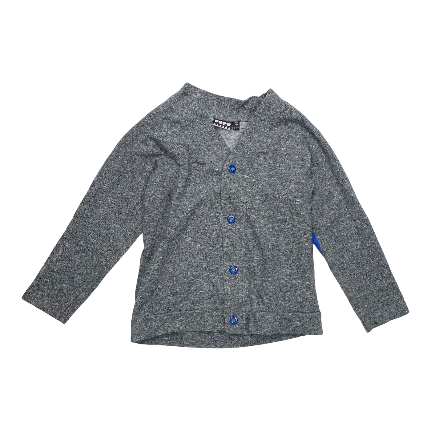 Papu sweat jacket, grey | 98/104cm