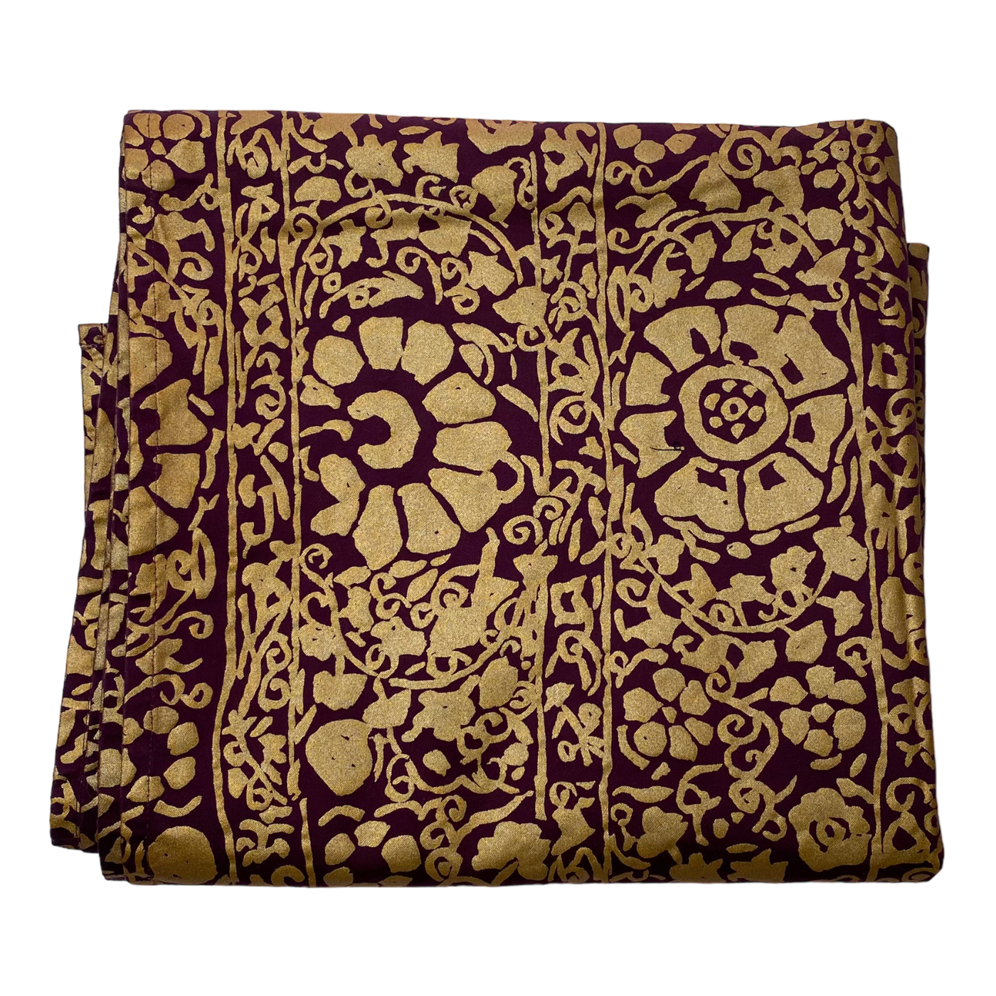 Marimekko table cloth, gold and purple | 147x217cm