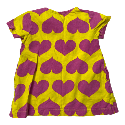 Marimekko dress, hearts | 86cm