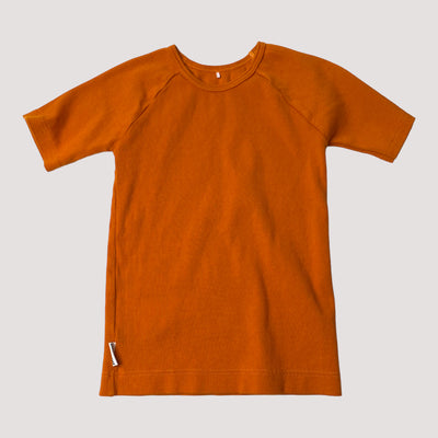 rib t-shirt, orange | 128cm