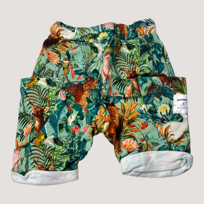 Metsola sweat shorts, jungle | 98/104cm