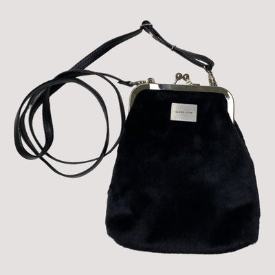 Aava faux fur bag, black | one size