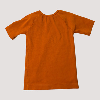 rib t-shirt, orange | 128cm