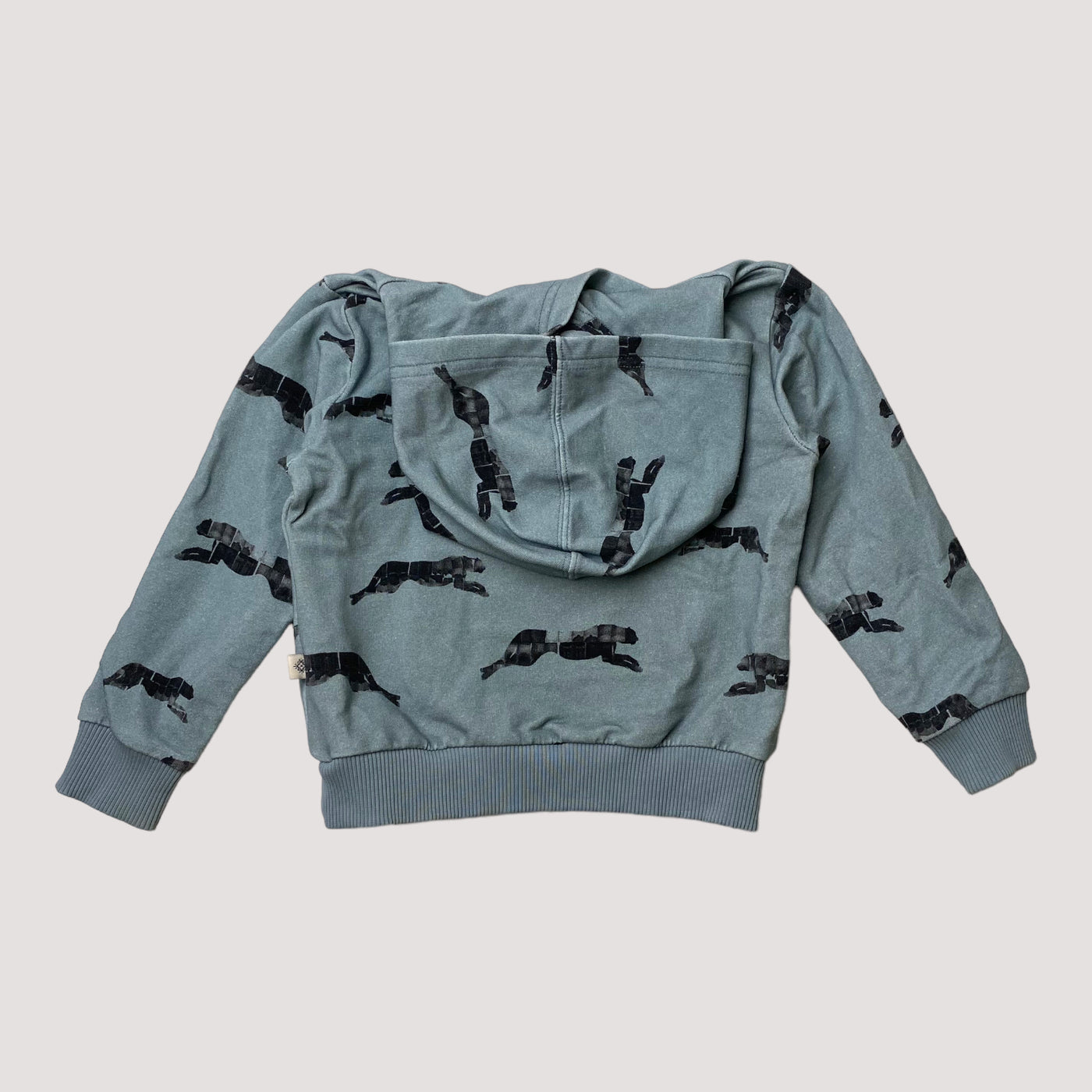 Kaiko hooded sweatshirt, panther | 74/80cm