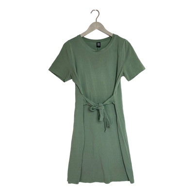 Kaiko t-shirt belted dress, moss green | woman M