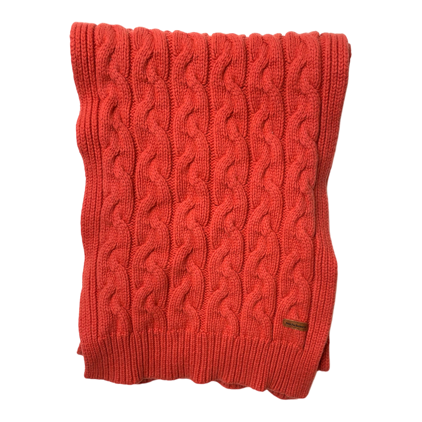 Peak Performance cable knit scarf, tomatoe | unisex