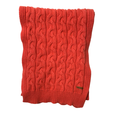 Peak Performance cable knit scarf, tomatoe | unisex