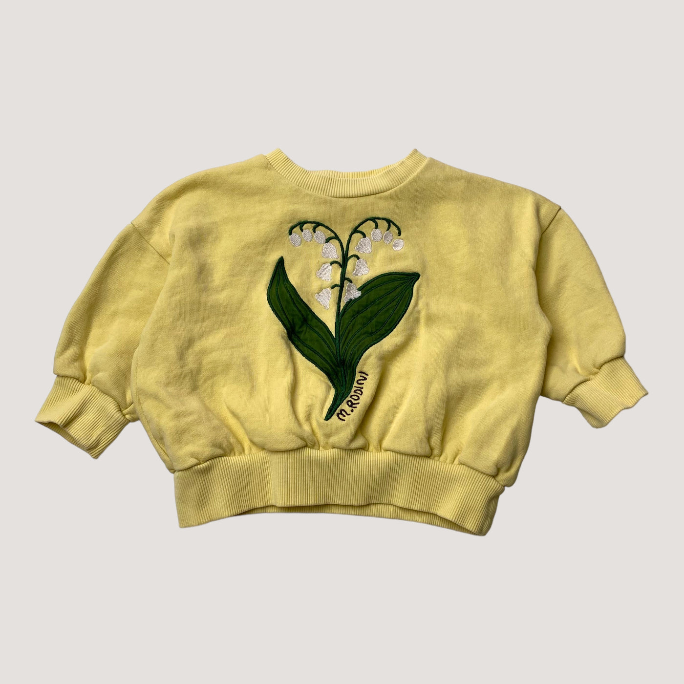 Mini Rodini sweatshirt, yellow | 80/86cm