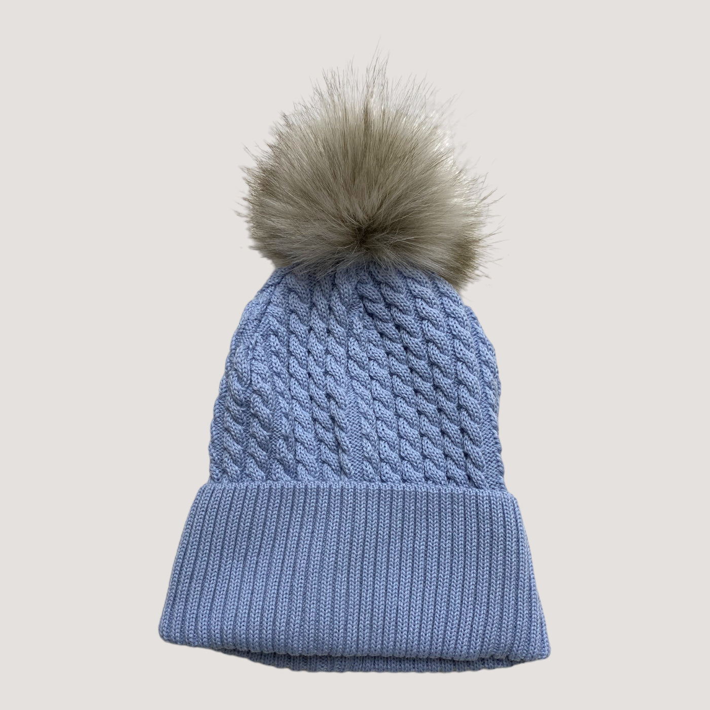 Metsola wool beanie, baby blue | adult one size