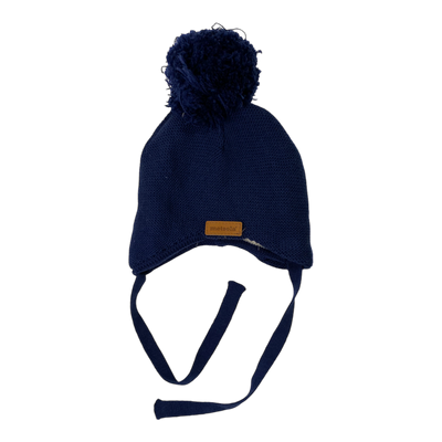 Metsola merino wool beanie, midnight blue | 0-6m