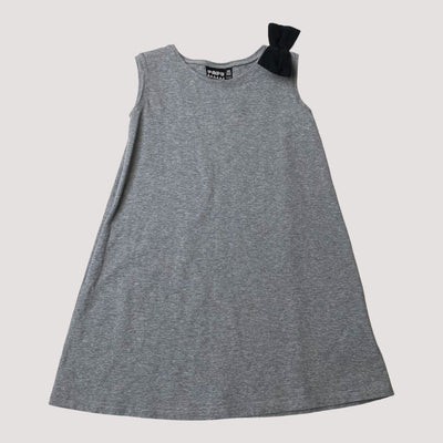 sleeveless bow dress, grey | 98/104cm
