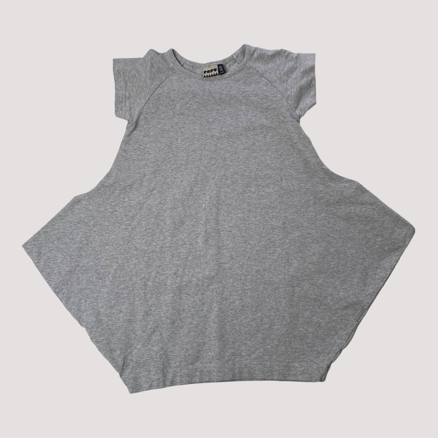 t-shirt kanto dress, grey | 110/116cm