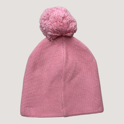 Metsola knitted cotton beanie, pink | 3-5y
