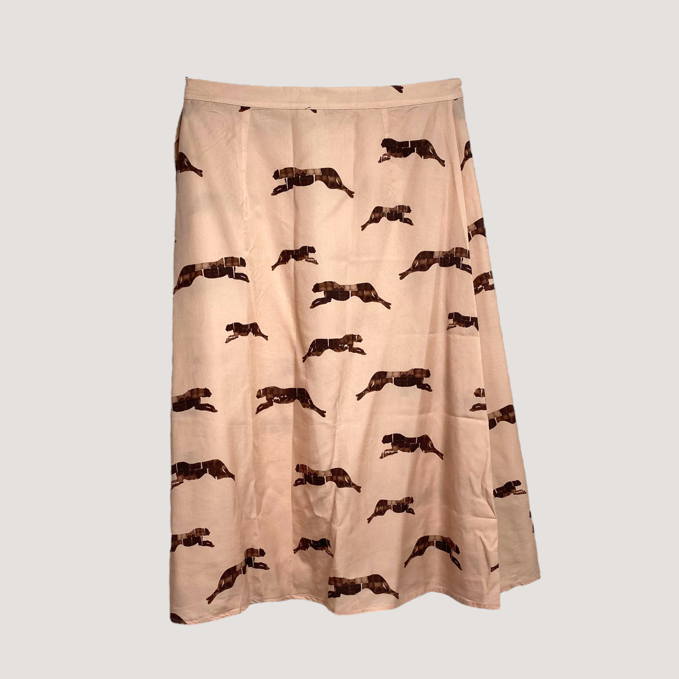 Kaiko wrap midi skirt,  panther | woman XL