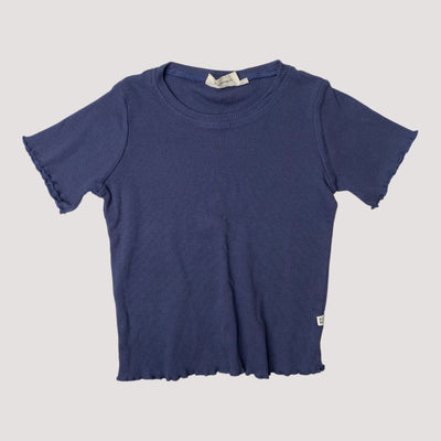 ribbed t-shirt, royal blue | 110/116cm