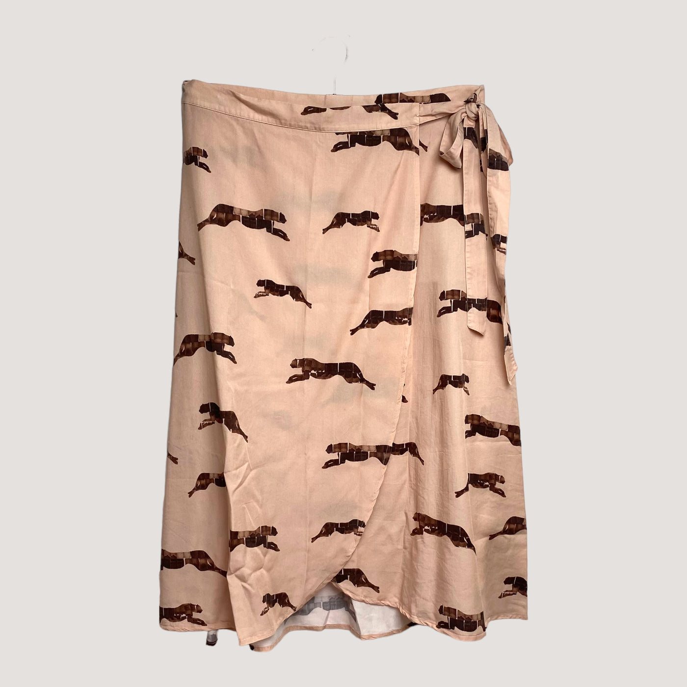 Kaiko wrap midi skirt,  panther | woman XL