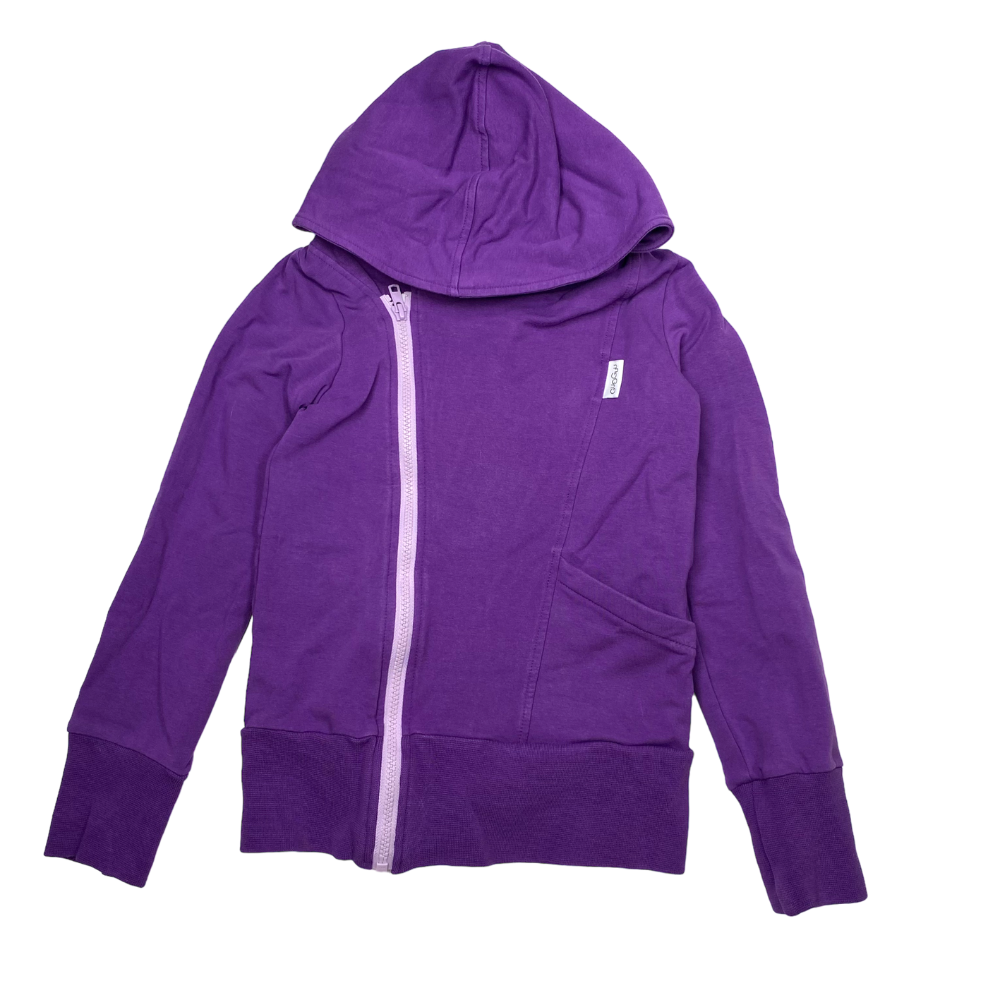 Gugguu zipper hoodie, purple | 128cm