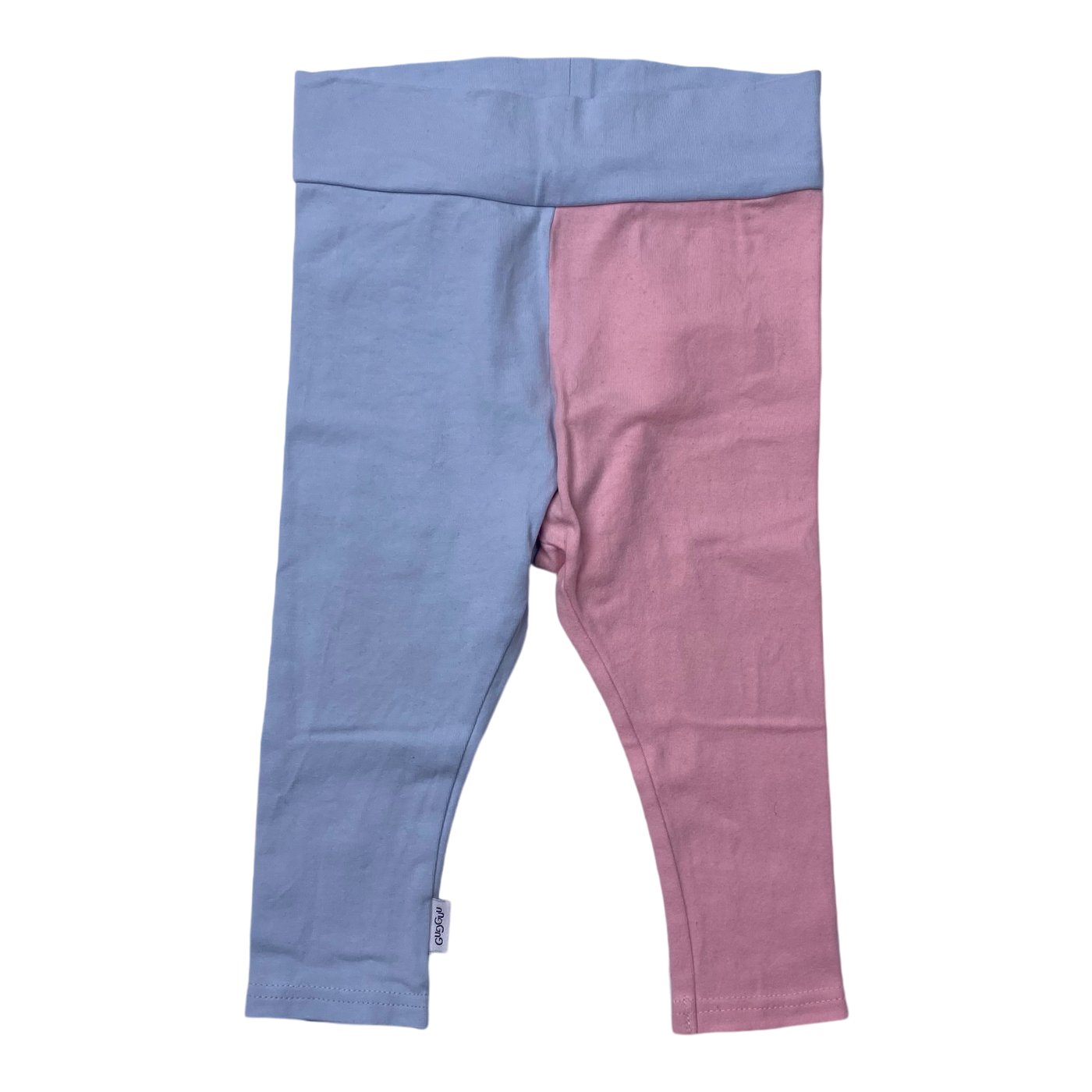 Gugguu block leggings, pink and baby blue | 68cm