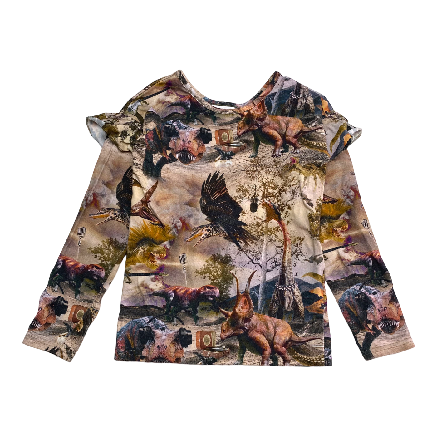 Gugguu frill shirt, dinosaur | 110cm