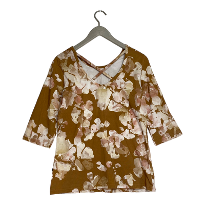Kaiko cross shirt, caramel | woman M