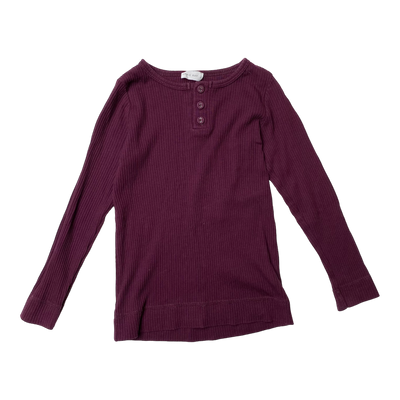 Jamie Kay rib shirt, purple | 110cm