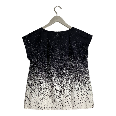 Marimekko woven top, black and ivory | woman S