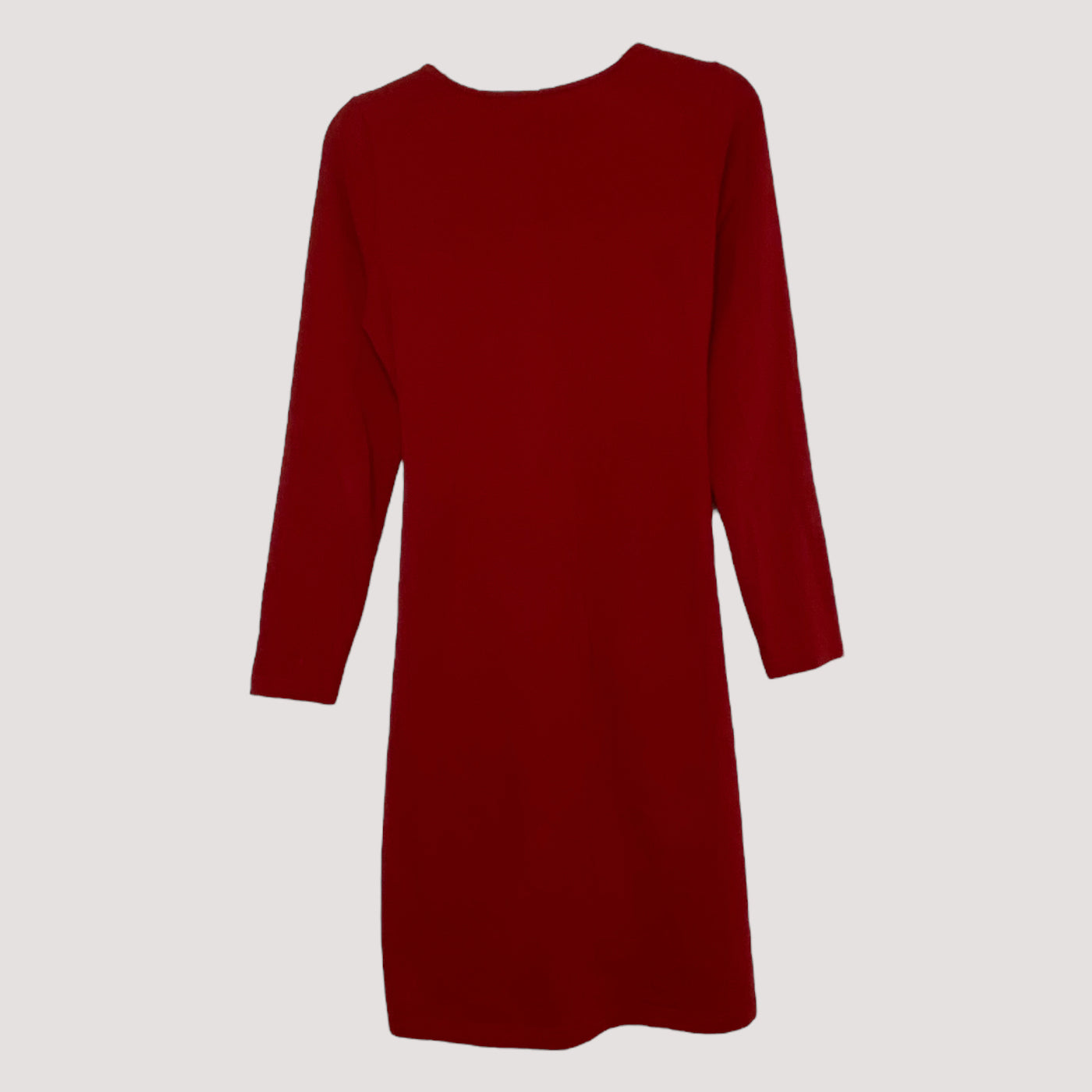 belted dress, dark red | women XS