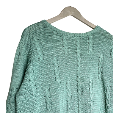 Maska cotton sweater, turquoise | woman L