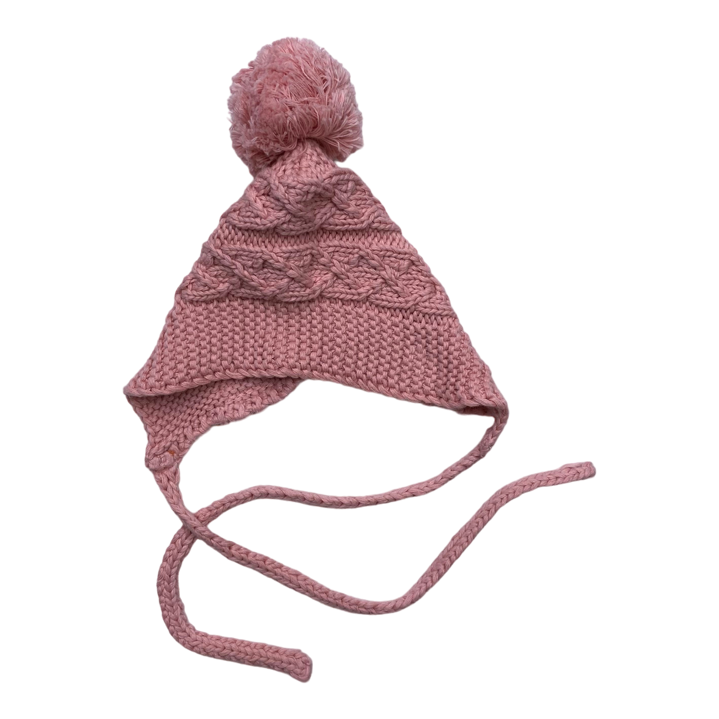 Metsola crochet beanie, pink | 6-12m