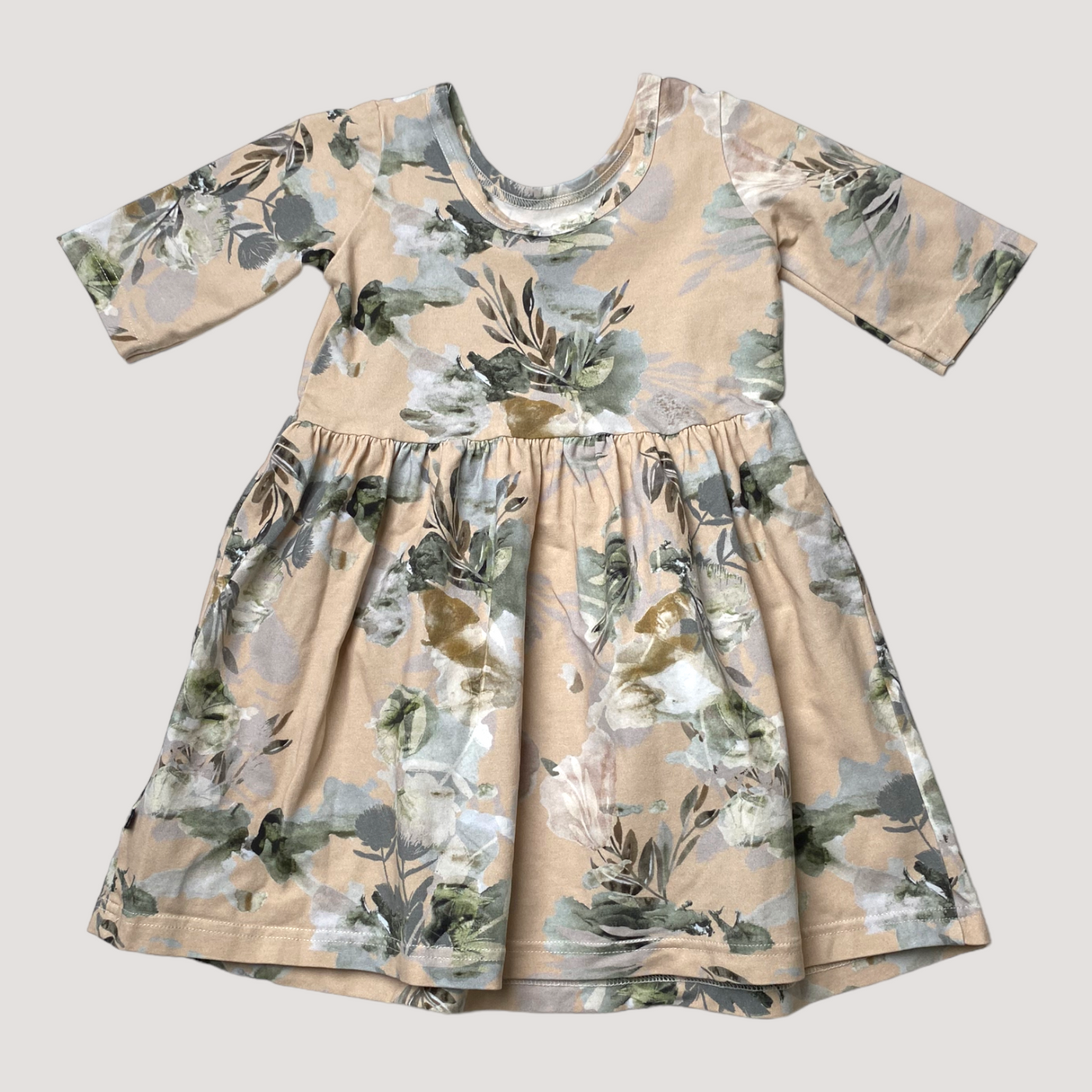 Kaiko dress, spring garden | 98/104cm