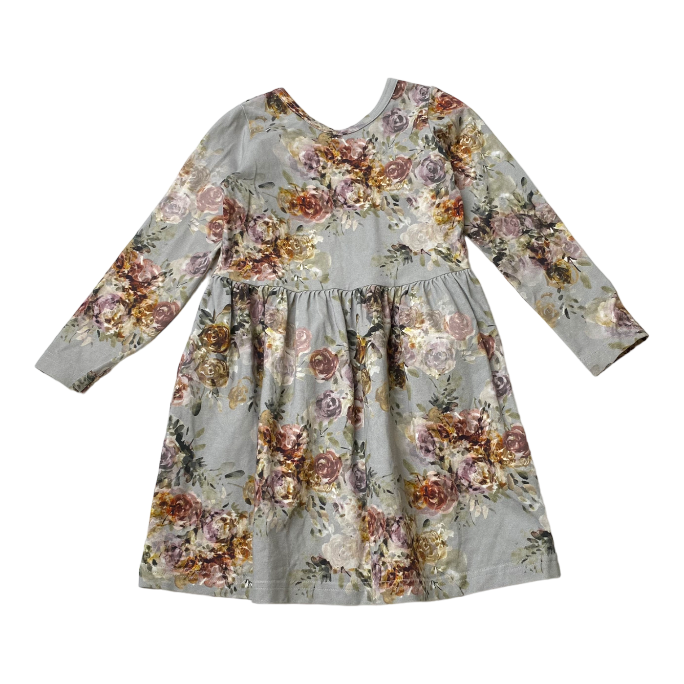 Kaiko dress, flowers | 86/92cm