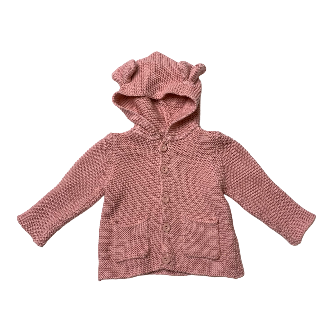 Metsola merino cardigan, pink | 62/68cm