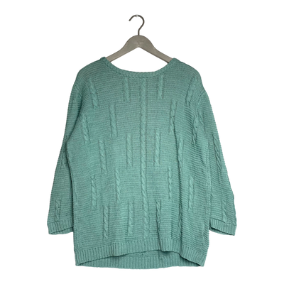 Maska cotton sweater, turquoise | woman L
