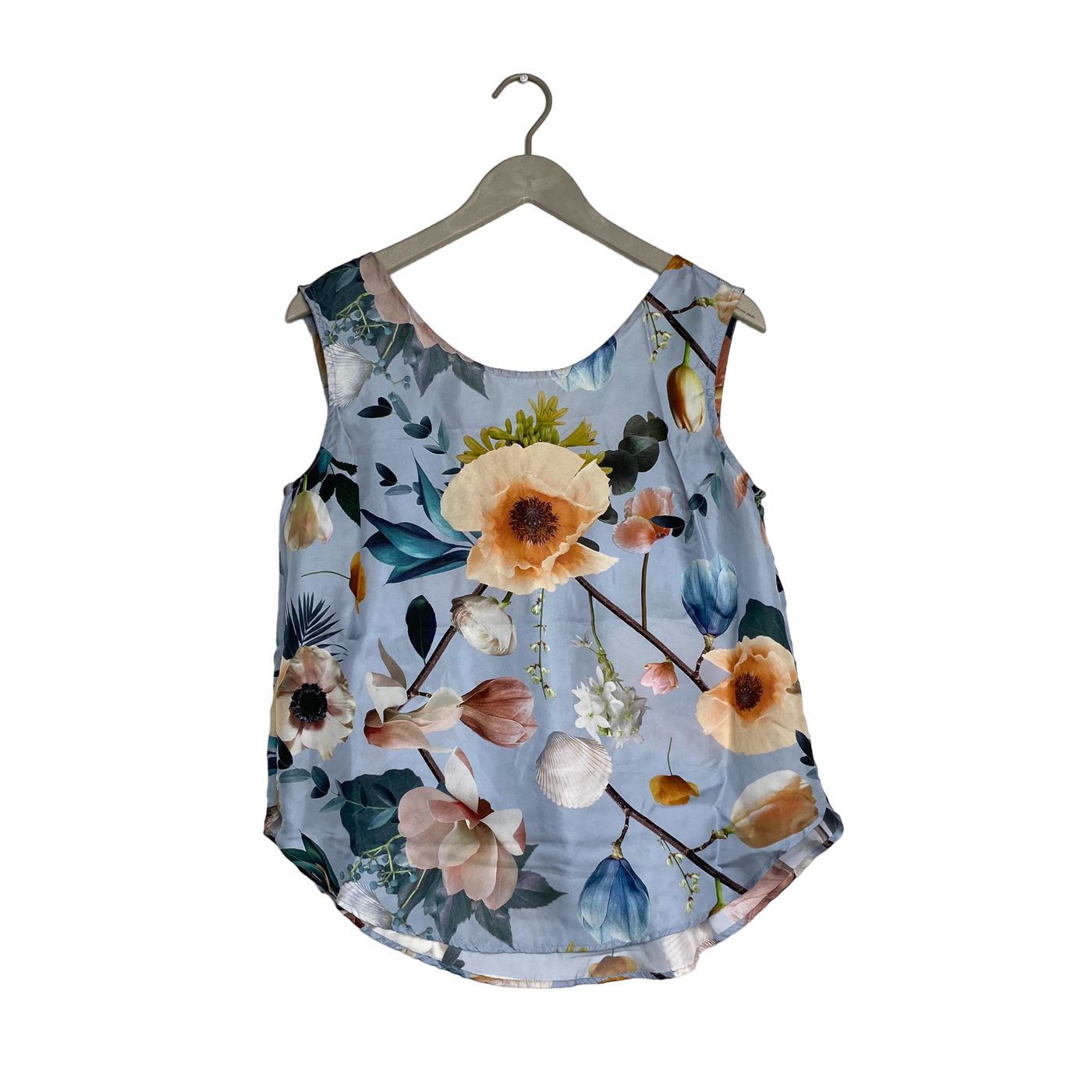 Uhana silk top, flowers | woman S