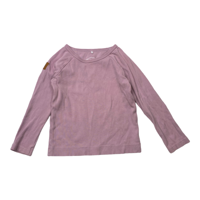 Metsola rib shirt, plum | 98cm