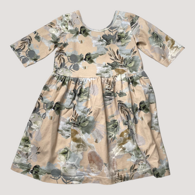 Kaiko dress, spring garden | 98/104cm
