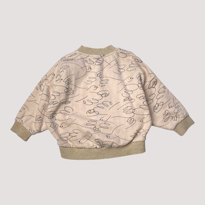 zip sweatshirt, bird | 110cm
