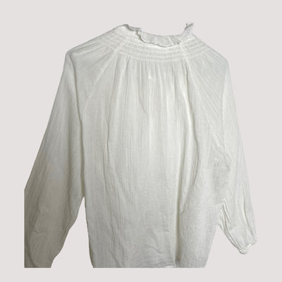 flowy shirt, white | women M