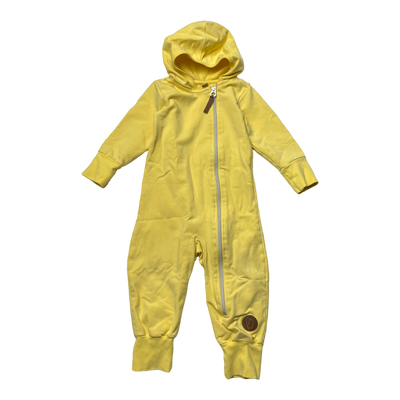 Blaa sweat jumpsuit, yellow | 74/80cm