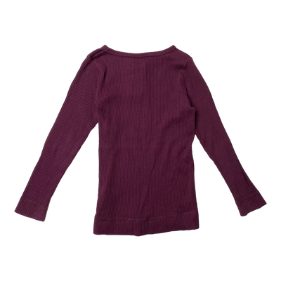 Jamie Kay rib shirt, purple | 110cm