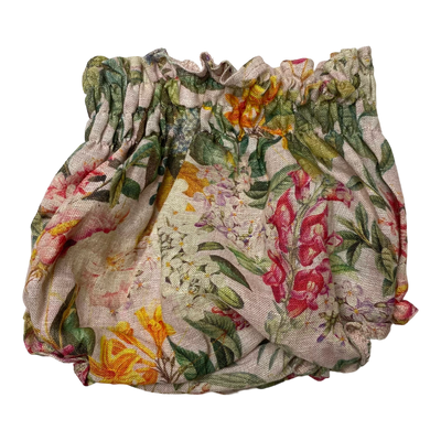 Metsola linen bloomers, flowers | 98/104cm