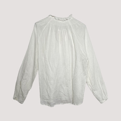flowy shirt, white | women M